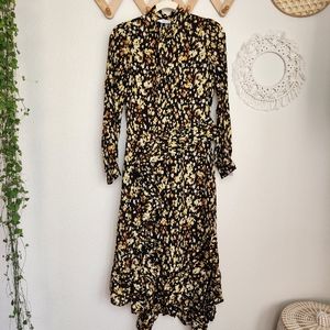& Other Stories Floral Ruffle Maxi Dress Women's Size 0 EUC